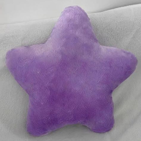 Cute Purple Pillows, Yellow Room Decor, Gaming Pillow, Purple Room Decor, Nursery Decor Pillows, Purple Room, Room Organization Bedroom, Novelty Pillows, Star Pillow