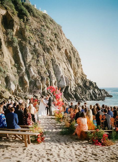 On the beach - Irvine Cove Wedding Laguna Beach Wedding - Rosemary Events - Wedding & Event Producer - California, Napa Valley, Worldwide Beach Ceremony Wedding Dress, Laguna Beach Wedding Venues, Baja California Wedding, Santa Barbara Beach Wedding, Beach Wedding California, Pueblo Bonito Sunset Beach Wedding, Beach Wedding Venue Ideas, Bows On Chairs, Micro Beach Wedding