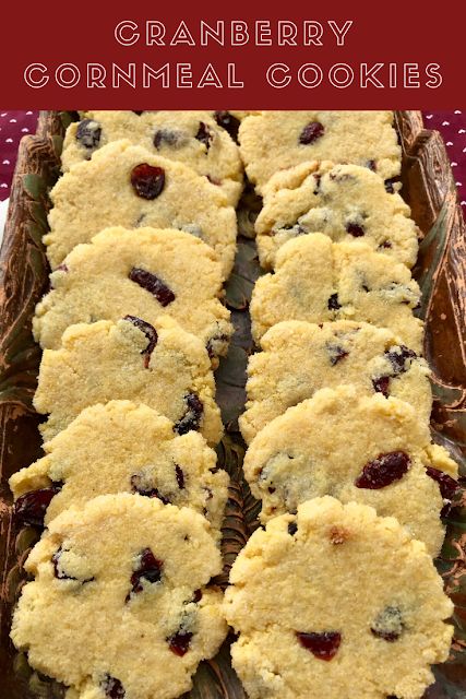 Cornmeal cookies filled with sweet and tart dried cranberries and rolled in sugar are a childhood holiday favorite. These cookies are simple, rustic, unique, and yummy! Cornmeal Cookies Recipe, Cooking Cranberries, Cornmeal Cookies, Cornmeal Recipes, Vegan Cheese Recipes, Cranberry Cheese, Cookie Brownie Bars, Cranberry Cookies, Buy Cookies