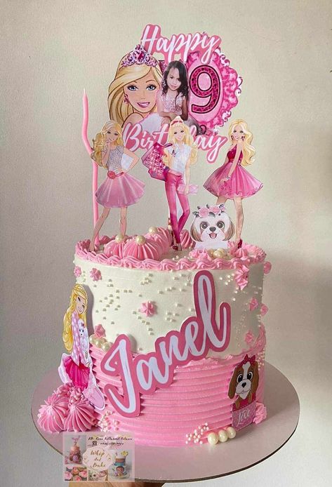 Barbie Birthday Cake, Yams Recipe, Transformer Birthday, 1st Birthday Cakes, Barbie Cake, Barbie Birthday, Hall Design, Girl Cake, Cute Love Cartoons