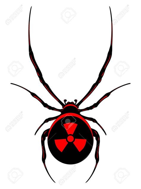 Radioactive spider Spider Creature, Spider Ideas, Radioactive Spider, Red Symbol, Spider Drawing, Scott Pilgrim Comic, Spiderman 3, A Bug's Life, Another Dimension