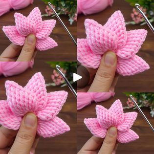 Crochet Flowers For Beginners, Flowers For Beginners, Flower Pedals, Beginners Crochet, Types Of Flowers, Crochet Ideas, Crochet Flowers, Flower Designs, Yarn