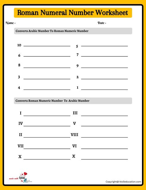 Roman Numeral Worksheets For Grade 3 | FREE Download Check more at https://kto5education.com/roman-numeral-worksheets-for-grade-3/ Roman Numerals Worksheet, Roman Numeral Numbers, Math Addition Worksheets, Worksheets For Grade 3, Addition Worksheets, Math Lesson Plans, Homeschool Kids, Math Addition, Number Worksheets