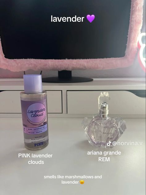 Lavender Perfume, Perfume Scents, Bath And Body Care, Perfume Collection, Marshmallows, Smell Good, Glow Up?, Body Wash, Ariana Grande