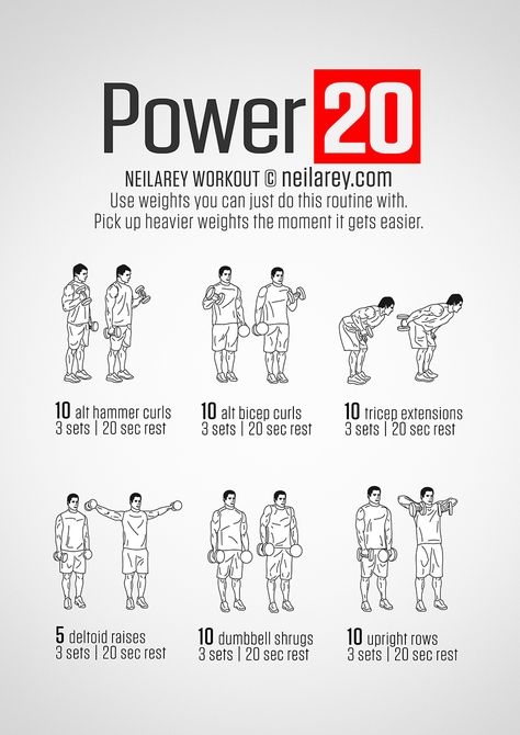 Neila Rey: "Power 20" dumbbell workout Workout Plan Dumbbells, Workouts Muscle, Dumbbell Workout Plan, Neila Rey Workout, Men Exercise, Dumbbell Only Workout, Exercise Men, Exercises For Men, Fitness Studio Training