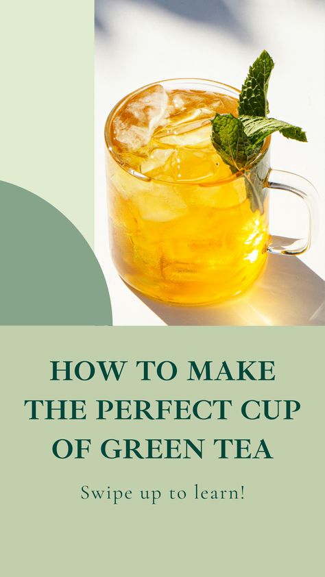 If you’re a tea drinker who loves green tea, we’ll show you how to make the perfect cup of green tea at home every time. How To Drink Green Tea, What To Add To Green Tea, How To Make Green Tea Taste Good, Cold Green Tea Recipe, How To Make Green Tea, Morning Green Tea, Green Tea At Home, Hot Green Tea, Cold Green Tea