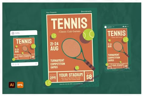 Tennis Tournament Flyer, Print Templates ft. tennis & flyer - Envato Elements Tennis Design, Tennis Tournament, Tennis Tournaments, Envato Elements, Ping Pong, Name Tags, Print Templates, Flyer Template, Template Design