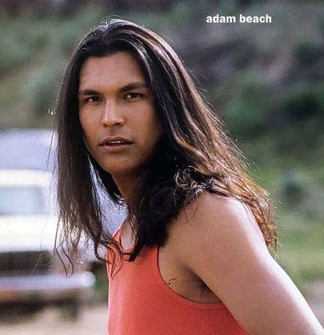 Adam Beach, Native American Men, Entertainment Tonight, Long Hair, Long Hair Styles, Actors, Celebrities, Hair Styles, Hair