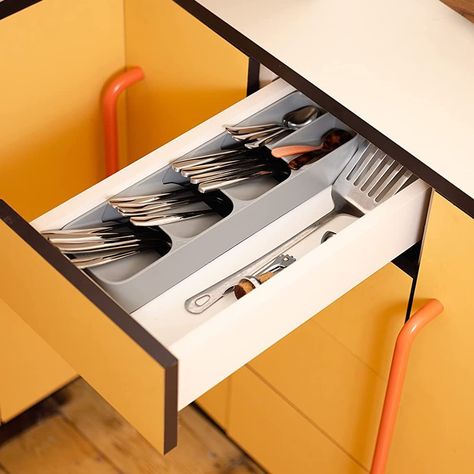 The 6 Best Utensil Organizers of 2023 Utensils Organization Ideas, Kitchen Junk Drawer, Kitchen Counter Organization Ideas, Silverware Drawer Organizer, Silverware Drawer, Silverware Organization, Kitchen Utensil Organization, Bamboo Utensils, Plastic Silverware