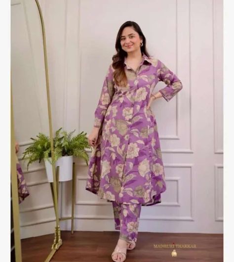 Rs850 free ship...cash on delivery available Latest Suit Design, Velvet Kurti, Organza Kurti, Silk Kurti, Set Saree, Kurti Designs Latest, Cord Set, Kurti Set, Cotton Kurti Designs