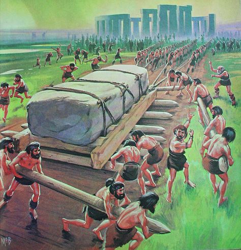 Angus McBride_Finding Out Cover #69 Stone Age People, Neolithic Revolution, Egyptian Drawings, Historical Warriors, Prehistoric World, Historical Monuments, Teaching History, Stone Age, Historical Pictures