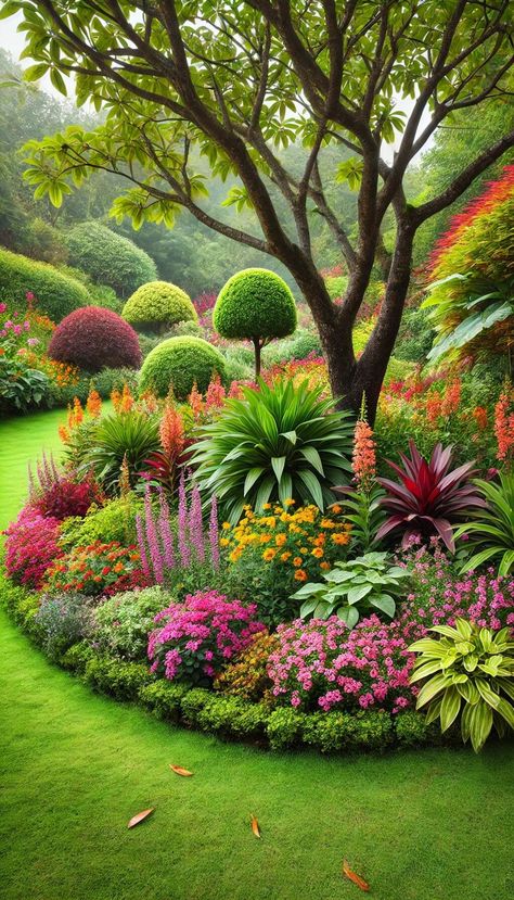 15+ Innovative Edging Around Trees Ideas for Every Garden Style 57 Nice Flowers Beautiful, Garden Sitting Area, Flowers For Garden, Garden Front Yard, Beautiful Flower Garden, Tree Borders, Outdoor Sitting, Garden Landscaping Ideas, Garden Tattoos