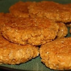 Vegan Baked Oatmeal Patties Oatmeal Patties, Oatmeal Ideas, Vegan Baked Oatmeal, Comox Valley, Processor Recipes, Seitan Recipes, Veggie Patties, Vegan Oatmeal, Vegan Baked