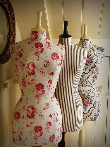 Daisy, Betty and Florence dress forms √ Mannequin Diy, Dress Form Decor, Sewing Form, Vintage Dress Form, Attractive Clothing, Vintage Mannequin, Dress Form Mannequin, Mannequin Dress, Deco Studio