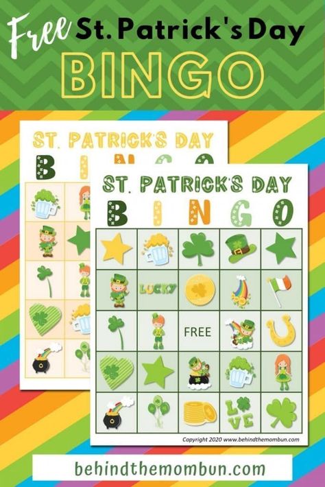 Bingo games are wildly popular with the kiddos. Since our llama bingo game was such a hit, I decided to make more for every occasion. As soon as my daughter saw this St. Patrick's day bingo game she was begging me to play. This game can be played alone, although not as fun, or with a small group of friends.  #stpatricksdaybingo #bingogames #freeprintable St Patrick's Day Printables, Bingo Games For Kids, Bingo For Kids, St Patrick Day Activities, Printables For Kids, St Patrick's Day Crafts, Bingo Printable, St. Patricks Day, Kids Party Games