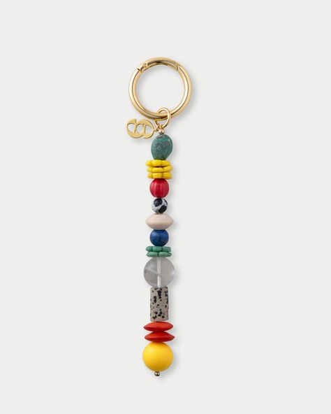 Bag Charms Diy Bag Charm, Character Making, Lapis Lazuli Crystal, Beaded Keychain, Dalmatian Jasper, Bag Charms, Necklace Craft, Jewelry Model, Bone Beads