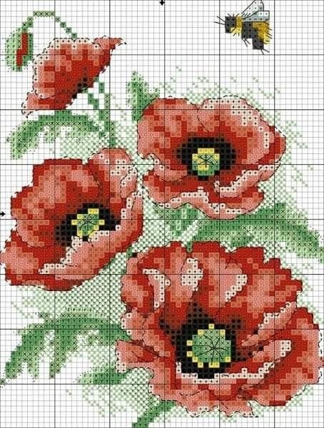 Floral Cross Stitch Pattern, Nature Cross Stitch, Pola Kristik, Cross Stitch Patterns Flowers, Pola Sulam, Baby Cross, Beaded Cross Stitch, Cross Stitch Alphabet, Floral Cross Stitch