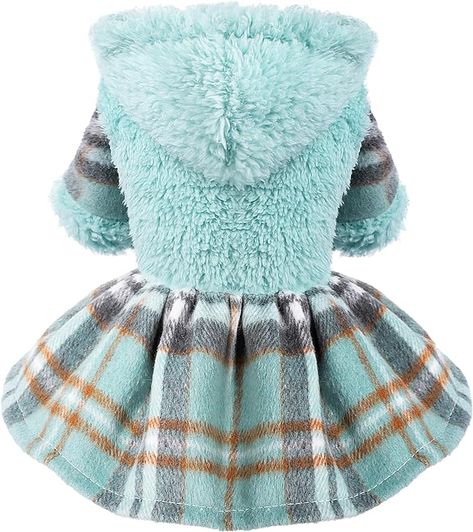 How cute is this for you Furbaby this Season Small Dog Clothes, Cute Warm Fleece Dog Hooded Sweater, for Small Dogs Girl, Pink Plaid Puppy Dresses Clothes for Chihuahua Yorkie,Cat Apparel Cat Outfits Pets, Chihuahua Sweater, Small Dog Costumes, Cat Apparel, Small Dog Sweaters, Puppy Dress, Small Dog Clothes, Yorkie Dogs, Clothes Cute