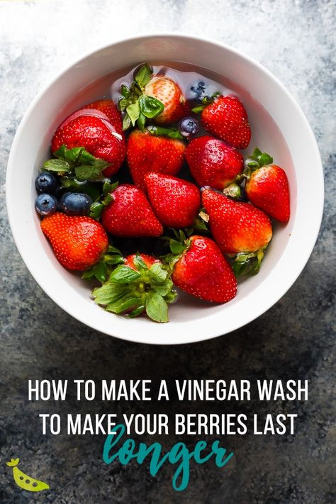 Berry Wash White Vinegar, Fruit Rinse White Vinegar, Make Vinegar, Fruit Veggie Wash, Fruit Wash, How To Make Vinegar, Veggie Wash, Fruit Dips, Pantry Challenge