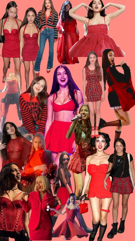 red💋 Red Olivia Rodrigo, Olivia Rodrigo Outfits, Concert Fits, Red Outfit, Connect With People, Olivia Rodrigo, Concert Outfit, Your Aesthetic, Creative Energy