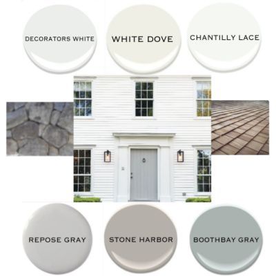 House Paint Exterior Grey, Clt House, Hannibal House, Exterior Gray Paint, Paint Colors For House, Colors For House, Interior Paint Colors Schemes, Best Exterior Paint, White Siding