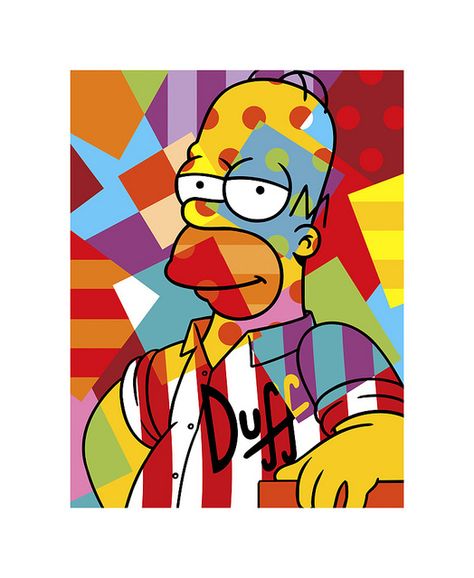 Simpson Art, Bart Simpson Art, Wallpaper Painting, Simpsons Drawings, Pop Art Drawing, Simpsons Art, Simple Canvas Paintings, Pop Art Portraits, Dope Cartoon Art