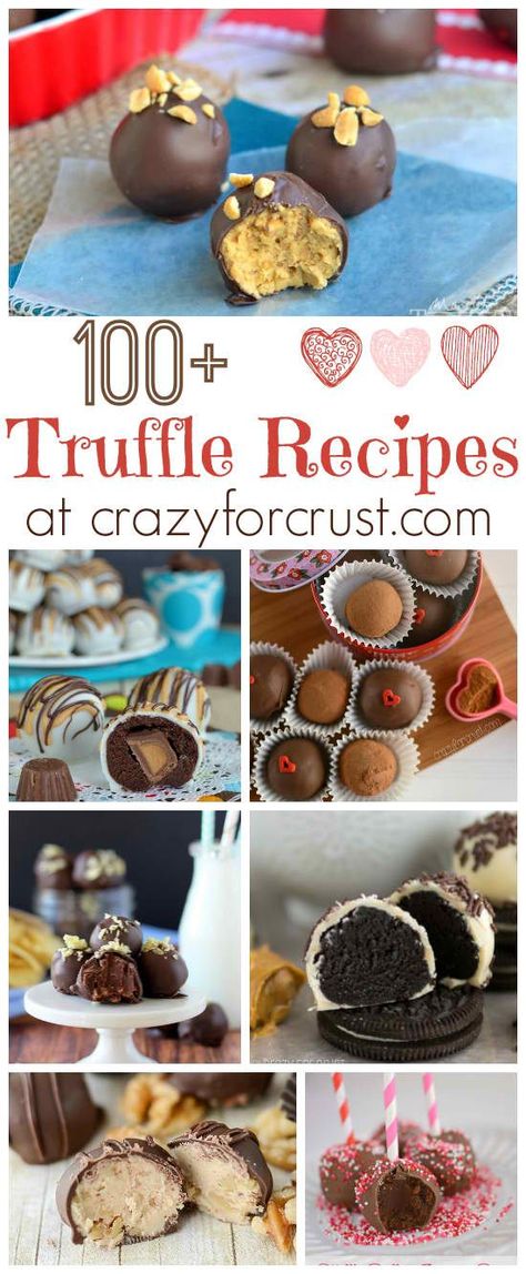 Over 100 Truffle Recipes Mountain Bar, Truffle Recipes, Crazy For Crust, Candy Truffles, Truffle Recipe, Cake Truffles, Homemade Candies, Chocolate Truffles, Sweets Treats