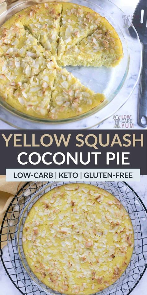 Squash Recipes Keto, Squash Pie Recipes, Summer Squash Bread, Mediterranean Keto, Zucchini Desserts, Squash Pie, Summer Squash Recipes, Yellow Squash Recipes, Keto Easy