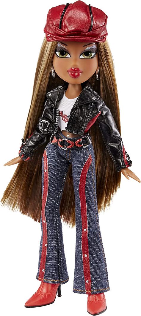 Shop Byzmo | Bratz Rock Angelz 20 Yearz Special Edition Fashion Doll Sasha Bratz Movie 2007, Bratz Aesthetic Outfit, Rockstar Outfits, Bratz Rock Angelz, Microphone With Stand, Bratz Movie, Bratz Halloween Costume, Y2k Bratz, Guitar Display