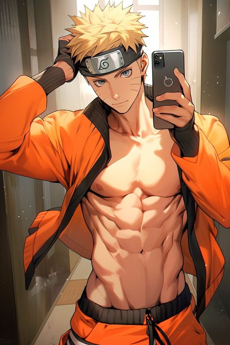 Anime Abs, Hot Naruto, Photo Naruto, Naruto Boys, Naruto Fan Art, Naruto Sasuke Sakura, Hottest Anime Characters, Anime Guys Shirtless, Naruto Cute