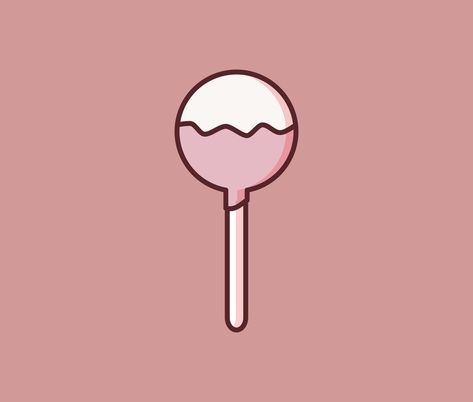 Cake Pop Drawing, Vanilla Cake Pop, Pop Drawing, Strawberry Vanilla Cake, Kitty Pictures, Hello Kitty Pictures, Vector Drawing, Cake Pop, Cute Doodles