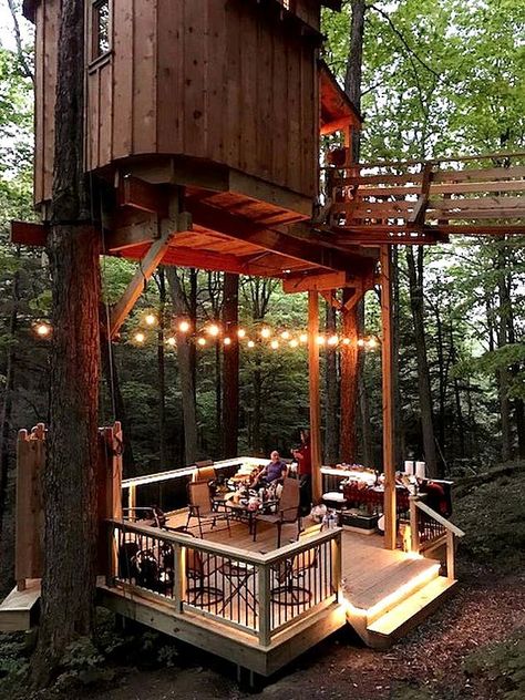 Try Glamping in a Magical Treehouse an Hour From Utica Tree House Glamping, Adult Treehouse, Treehouse Village, Magical Treehouse, Adult Tree House, Fantasy Jungle, Lafayette New York, Treehouse Ideas, Beautiful Tree Houses