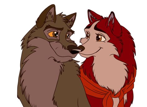 Balto and Jenna by EmberWolfsArt.deviantart.com on @DeviantArt Balto And Jenna Fanart, Balto Movie, Balto Fanart, Balto Film, Balto And Jenna, Wolf People, Wolf Love, Kids' Movies, Pinturas Disney