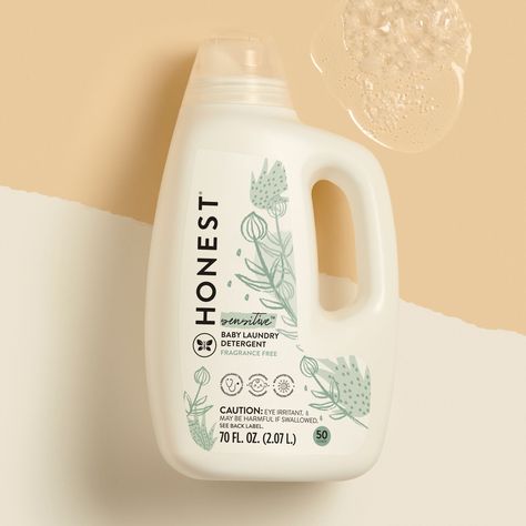 Hypoallergenic Baby Laundry Detergent | Honest Honest Company Baby, Laundry Items, Baby Stains, Baby Laundry Detergent, Honest Baby Products, Baby Detergent, Powder Detergent, The Honest Company, Baby Laundry