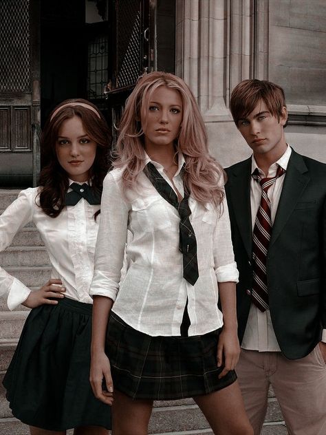 Serena And Blair Costume, Gossip Girl Halloween Costume, Gossip Girl Cast, Gossip Girl Quotes, Blair And Serena, Gossip Girl Aesthetic, Nate Archibald, Preppy Women, Girl Themes