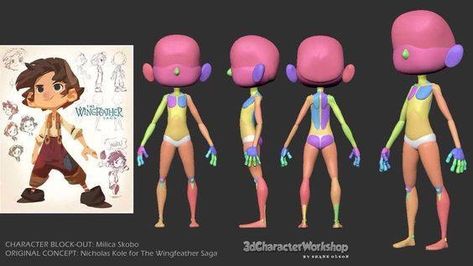 3d Turnaround, Blender Character Modeling, Zbrush Character, Character Turnaround, Zbrush Tutorial, 3d Modeling Tutorial, Animation Character, Character Model Sheet, 3d Modelling