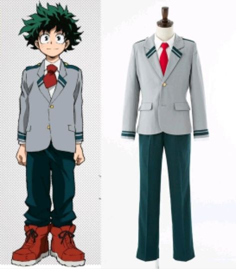 UA Male Uniform U.a Uniform Bnha, Ua Uniforms, My Hero Academia Uniform, Deku Cosplay, Girls Christmas Party, Student Uniform, Uniform Costume, My Hero Academia Cosplay, Mha Cosplay