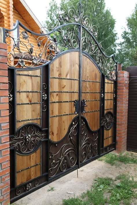 The best gate design ideas that you can copy right now in your home 50 Gate Design Ideas, Modern Main Gate Designs, Tor Design, Idea Bedroom, Steel Gate Design, Front Gate Design, Entrance Gates Design, Iron Gate Design, Wrought Iron Gate