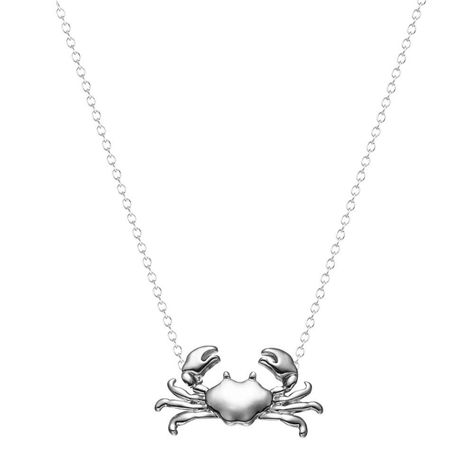 PRICES MAY VARY. 1. Material: high-quality alloy. Color: silver. 2. Size: The size of the pendant is about 1.34*0.9cm (0.53*0.35 inches); the size of the chain can be adjusted. Weight: 1.8g 3. Design: Delicate Animal Crab Pendant Necklace with Silver chain is fancy, Crab Necklace, Crab Jewelry, Crab Earrings, Lovers Necklace, Zodiac Necklaces, Pet Necklace, Dainty Jewelry, Crab, Maryland