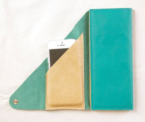 The Wrap Wallet Uncovet Turquoise Rectangular Wallet For Everyday Use, Wrap Wallet, Green Leather Wallet With Zipper Closure, Rectangular Wallets With Cell Phone Pocket For On-the-go, Pink Leather Wallet With Zipper Closure, Rectangular Soft Leather On-the-go Wallets, Green Wrap, Pocket Book, Jade Green