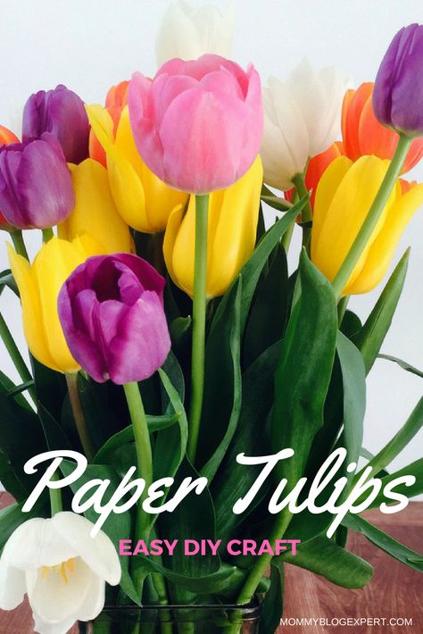 Easy Origami Rose, Paper Tulips, Paper Roses Diy, 3d Paper Flowers, Paper Flowers Diy Easy, Paper Flower Patterns, Rose Crafts, Flower Pots Outdoor, Handmade Flowers Paper