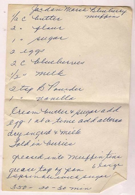 vintage recipes, old-fashioned recipe, grandmother recipe, cooking from scratch, simple ingredient recipes Vintage Recipes 1950s Grandmothers, Vintage Recipes 1800s, Old Recipes Vintage, Old Recipe Cards, Old School Recipes, Jordan Marsh Blueberry Muffins, Simple Ingredient Recipes, Southern Cookbook, Savory Breads