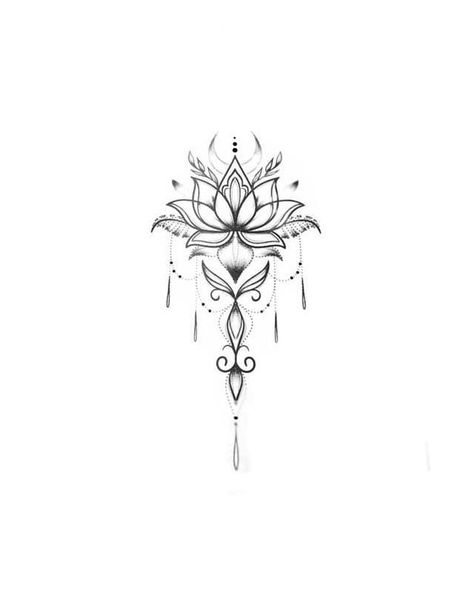 Lotus And Moon Tattoo Design, Ethereal Tattoos, Mandela Tattoo, Tiny Wrist Tattoos, Hand Tattoos For Girls, Band Tattoo Designs, Pretty Hand Tattoos, Tattoos For Women Flowers, Muster Tattoos