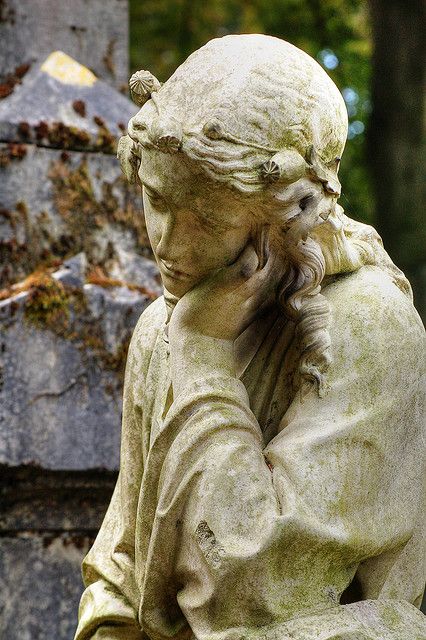 Mourn by [ henning ], via Flickr Zelda Fitzgerald, Cemetery Statues, Cemetery Headstones, Old Cemeteries, Cemetery Art, Angels Among Us, Angel Statues, Stone Sculpture, Memento Mori