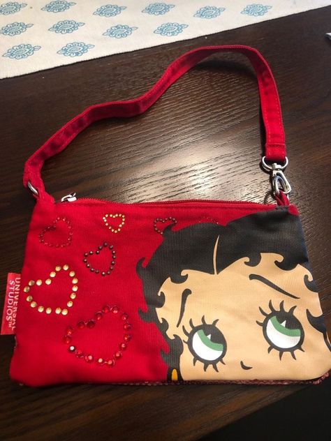 Betty Boop Art, Aesthetic Bags, Digital Closet, Fancy Bags, Pretty Bags, Cute Purses, Mode Inspo, Cute Bags, Betty Boop