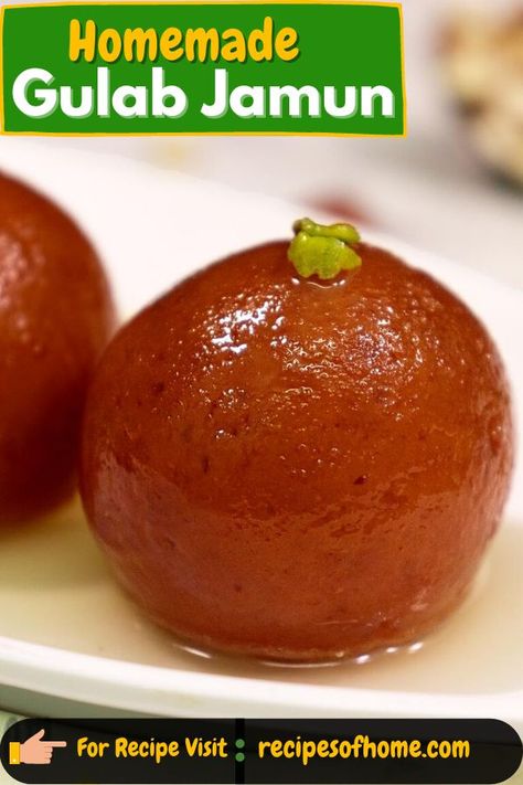 homemade gulab jamun recipe Gulab Jamun Recipe, Jamun Recipe, Pinterest Food, Indian Chicken Recipes, Easy Indian Recipes, Indian Dessert, Gulab Jamun, Cooking Dishes, Indian Dessert Recipes