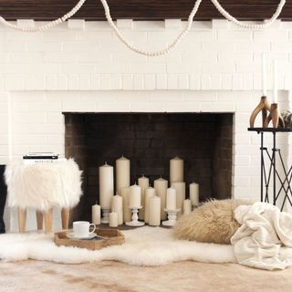 Room, Floor, Interior design, Flooring, Ceiling, Household supply, Interior design, Natural material, Laminate flooring, Wood flooring, Non Functional Fireplace, Non Functional Fireplace Ideas, Fireplace Ideas Stone, Empty Fireplace Ideas, Decorate A Fireplace, Fireplace Box, Clean Fireplace, Candles In Fireplace, The Family Handyman