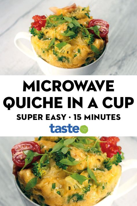 Microwave Quiche Recipes, Microwave Quiche, Homemade Microwave Meals, Microwave Recipes Dinner, Eggs Microwave, Microwave Foods, Microwave Cooking Recipes, Vegetarian Quiche Recipes, Hotel Meals