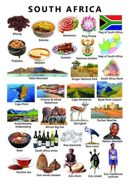 South Africa Facts, Heritage Day South Africa, South Africa Wine, South Africa Flag, Geography For Kids, Country Studies, Country Facts, Travel Infographic, Africa Do Sul