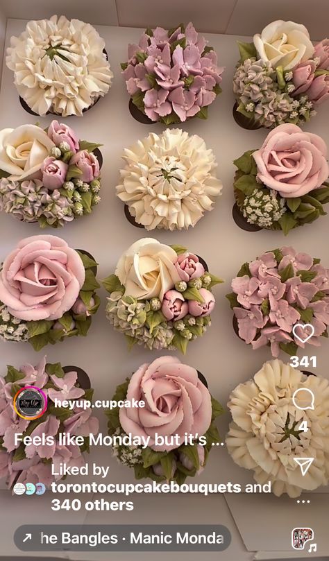 Cookie Decorations, Cupcakes Birthday, Cupcake Decoration, Floral Cupcakes, Wedding Cupcakes, Birthday Cupcakes, Cupcakes Decoration, Boho Floral, Cake Cookies